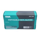 SWL - WHITE DISPOSABLE VINYL GLOVES EXTRA LARGE - 100 PACK