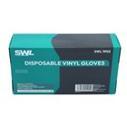 SWL - WHITE DISPOSABLE VINYL GLOVES SMALL - 100 PACK