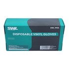 SWL - WHITE DISPOSABLE VINYL GLOVES LARGE - 100 PACK