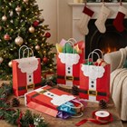 SANTA CLAUS CHRISTMAS PAPER BAG WITH HANDLES (16CM X 22CM X 8CM)