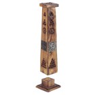 MANGO WOOD TOWER INCENSE BURNER - ELEPHANT