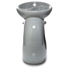 EDEN - HEART SHAPED DOUBLE DISH BURNER - GREY