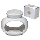 EDEN - OVAL DOUBLE DISH CERAMIC BURNER - WHITE