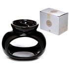 EDEN - OVAL DOUBLE DISH CERAMIC BURNER - BLACK