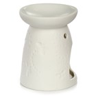 BUTTERFLY & MOTH EMBOSSED CERAMIC OIL & WAX BURNER