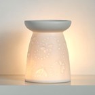 BUTTERFLY & MOTH EMBOSSED CERAMIC OIL & WAX BURNER