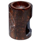 DARK ORANGE SOAPSTONE CARVED CHAKRA OIL BURNER