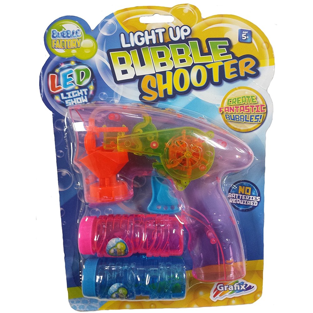 LED LIGHT UP BUBBLE SHOOTER