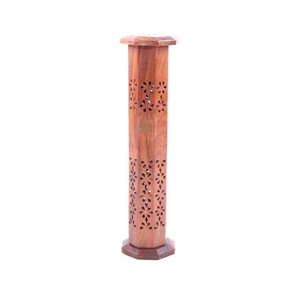 SHEESHAM WOODEN INCENSE TOWER