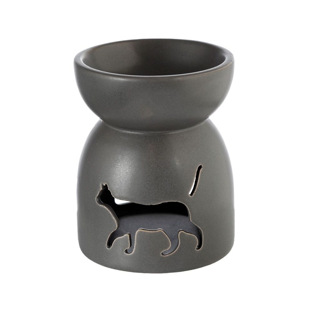 CAT CUT OUT CERAMIC OIL & WAX BURNER