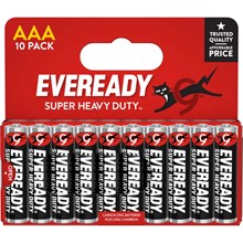 EVEREADY SUPER HEAVY DUTY AAA BATTERIES - 10 PACK