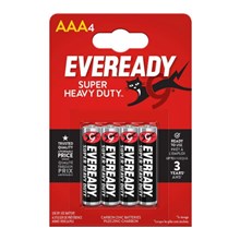 EVEREADY - SUPER HEAVY DUTY AAA - 4 PACK