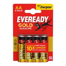 EVEREADY - GOLD ALKALINE AA - 4 PACK