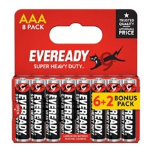 EVEREADY - SUPER HEAVY DUTY AAA - 6+2 PACK