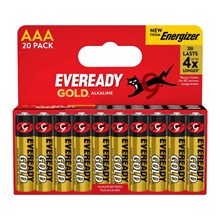 EVEREADY - GOLD ALKALINE AAA - 20 PACK