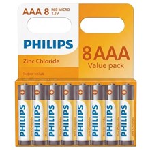 PHILIPS - ZINC AAA BATTERIES VALUE PACK - 8 PACK