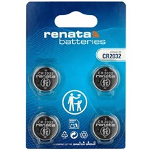 RENATA - CR2032 LITHIUM BATTERY - 4 PACK