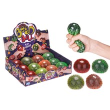 SQUISHY BEAD BALL - 4ASST