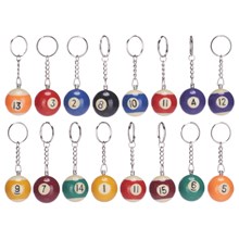 POOL BALL KEYRING 3.2CM POOL BALL KEYRING 3.2CM