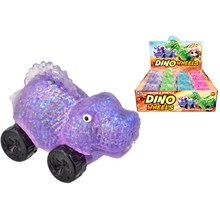 SQUISHY STRETCH GLITTER DINO CAR