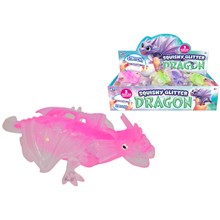 SQUISHY GLITTER DRAGON 19CM