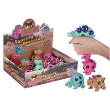 SQUEEZY SQUISHY DINOSAURS 6.5CM - 3 ASST