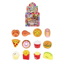 SQUISHY FAST FOOD 4CM 12 DESIGNS