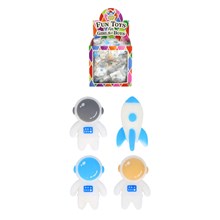 SQUISHY SPACE 5CM AST COLOURS 4 DESIGNS