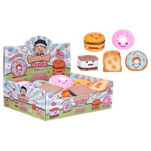 SQUISHY SQUEEZY KAWAII FAST FOOD FOODIEZ 5 ASST