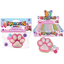 SQUISHY RAINBOW CAT PAW WITH BOBBLES