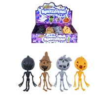 SQUEEZE PUMPKIN SKELETON 15CM