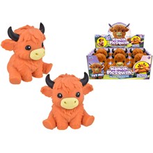 LARGE SQUISHY HIGHLAND COW 15CM - DISPLAY BOX