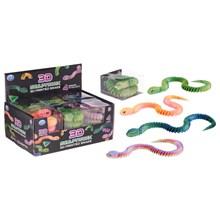 3D PRINTED SNAKE 45CM - 4 ASST