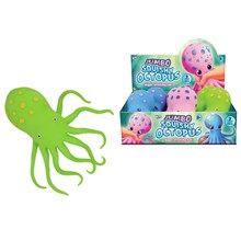 JUMBO SQUISHY OCTOPUS - 3 ASST
