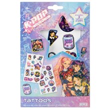 K-POP WORLD TATTOOS - 2 TATTOO SHEETS