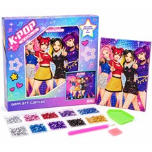 K-POP WORLD GEM ART CANVAS