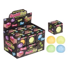 60MM G-I-D SQUISHDOH BALL GLOW IN THE DARK