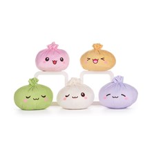 17.5CM KAWAII DUMPLING PLUSH 6 ASST