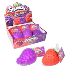 14CM SQUEEZY STRAWBERRY / GRAPES