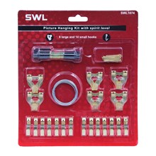 SWL - PICTURE HANGING SET WITH SPIRIT LEVEL SWL - PICTURE HANGING SET WITH SPIRIT LEVEL