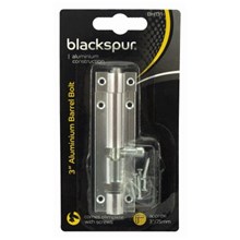 BLACKSPUR - ALUMINIUM BARREL BOLT - 3" BLACKSPUR - ALUMINIUM BARREL BOLT - 3"