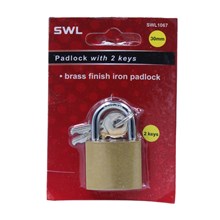 SWL - PADLOCK 30MM BRASS FINISH