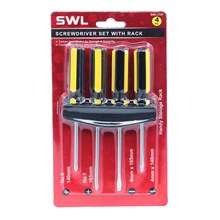 SWL - SCREWDRIVER SET WITH RACK - 4 PACK