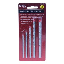 SWL - MASONRY DRILL BIT SET - 5 PACK