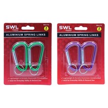 SWL - ALUMINIUM SPRING LINKS - 2 PACK