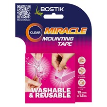 BOSTIK MIRACLE MOUNTING TAPE 19MM X 1.5M