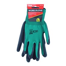 SWL - GREEN & BLACK WORK GLOVES - SIZE L