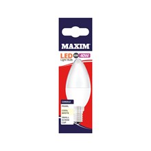MAXIM - LED BULB - CANDLE COOL WHITE - SES 6W/40W MAXIM - LED BULB - CANDLE COOL WHITE - SES 6W/40W