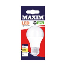 MAXIM LED BULB - GLS WARM WHITE-  ES 10W/60W
