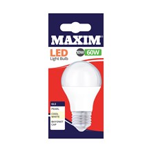 MAXIM LED BULB - GLS COOL WHITE - ES 10W/60W
